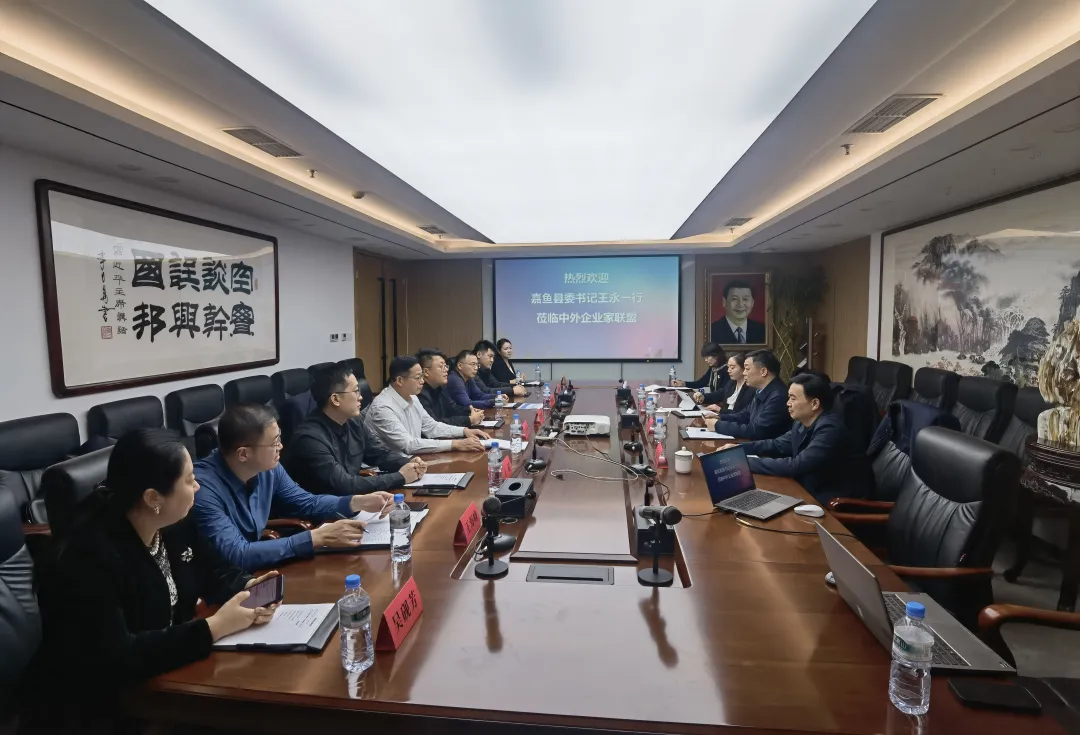 嘉鱼县委书记王永一行莅临中外企业家分会座谈交流