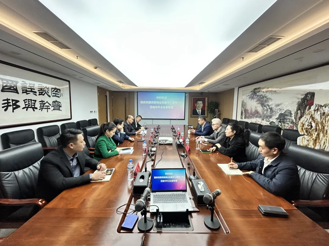 国务院国资委商业发展中心领导莅临中外企业家分会座谈交流