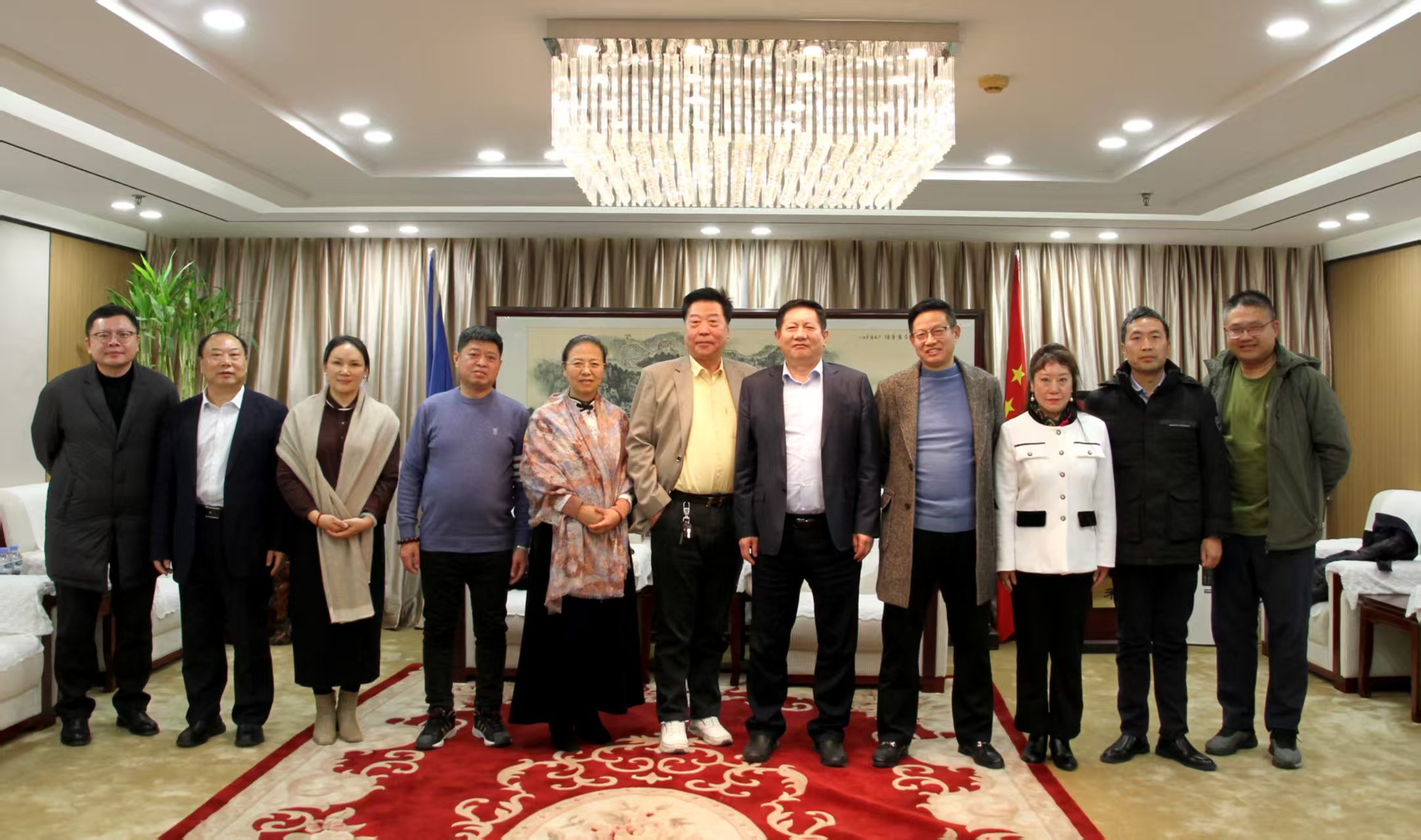 中国中小企业协会中外企业家分会接待夕心科技(上海)有限公司董事长高海一行来访